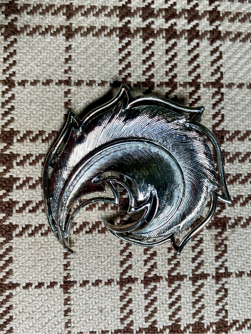 Silver Floral Swirl Decorative Accent - Stylish Home Accent